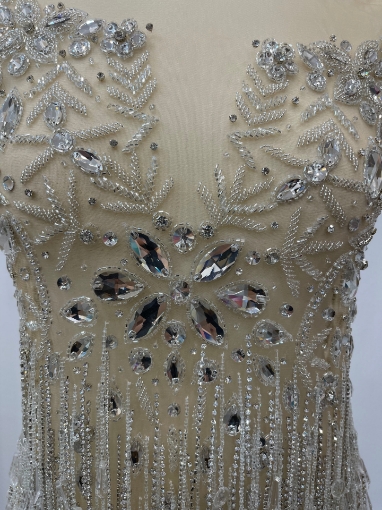 Picture of Panel for short dress with crystals