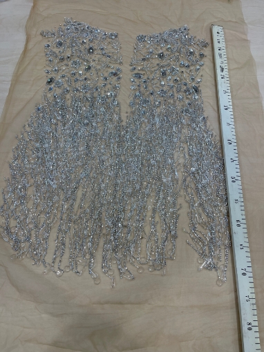 Picture of Panel for short dress with crystals