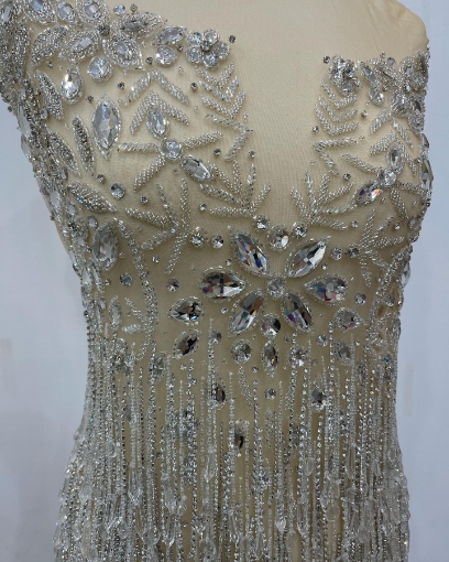 Picture of Panel for short dress with crystals