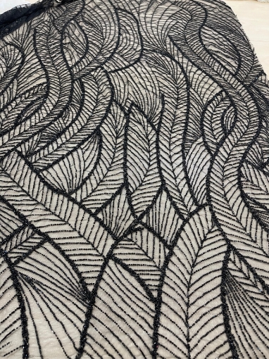 Picture of Black Waves Embroidery