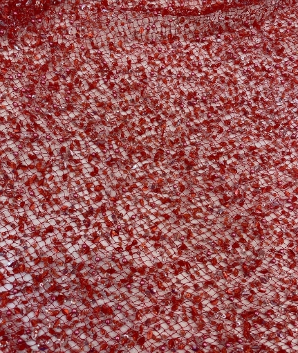 Picture of Elastic mesh with beads and sequins