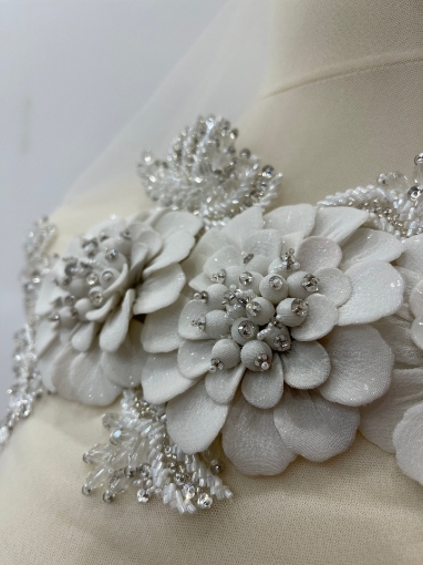 Picture of 3D floral appliqué