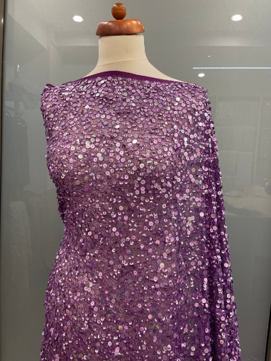 Picture of Purple sequin embroidery