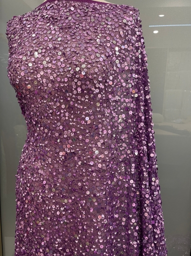 Picture of Purple sequin embroidery