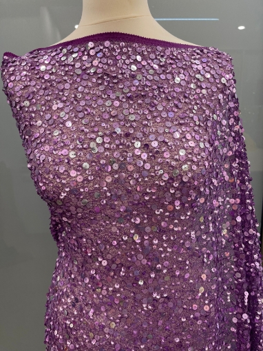 Picture of Purple sequin embroidery