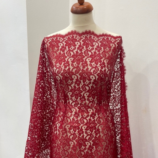 Picture of Red Solstiss lace with metallic film