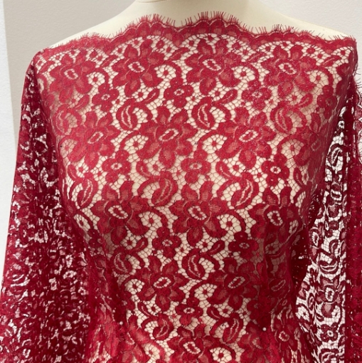 Picture of Red Solstiss lace with metallic film