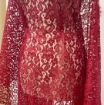 Picture of Red Solstiss lace with metallic film