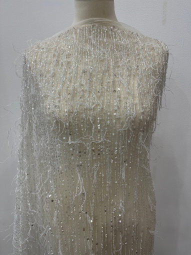 Picture of "Beaded and Feather Fringe Embroidery"