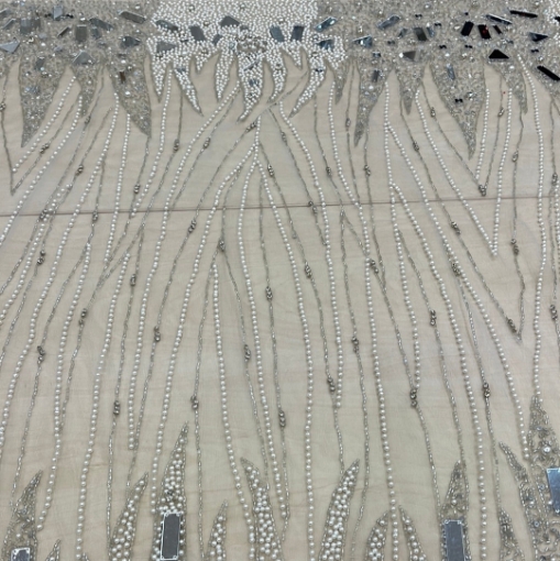 Picture of "Embroidery with pearls and mirror pieces"