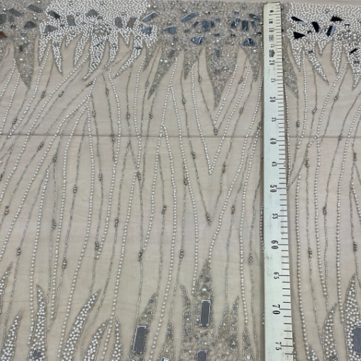 Picture of "Embroidery with pearls and mirror pieces"