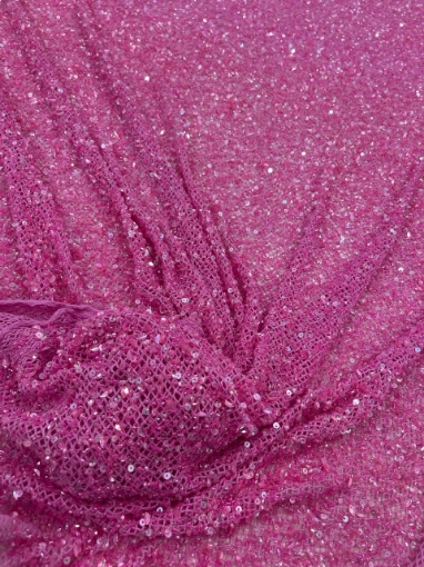 Picture of Mesh embroidery with beads and sequins