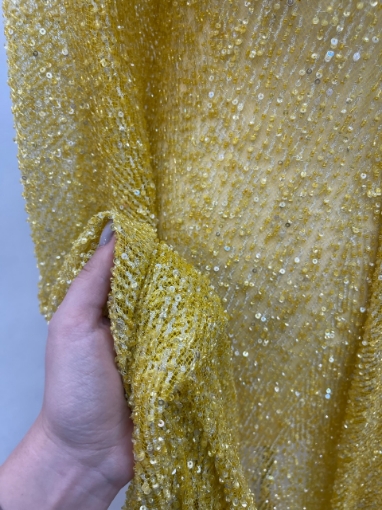 Picture of Lace-type embroidery Yellow