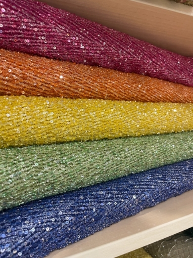 Picture of Lace-type embroidery Yellow
