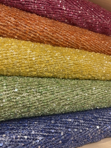 Picture of Lace-type embroidery Yellow