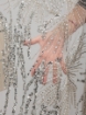 Picture of Silver embroidery with Rays crystals