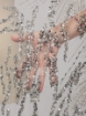 Picture of Silver embroidery with Rays crystals