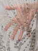 Picture of Silver embroidery with Rays crystals