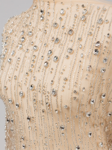 Picture of "Embroidery with Silver Galactic Crystals"