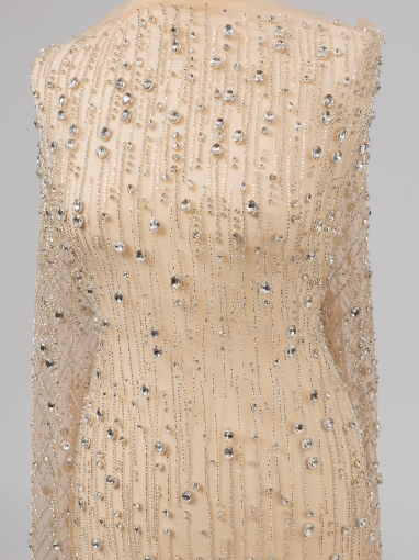 Picture of "Embroidery with Silver Galactic Crystals"