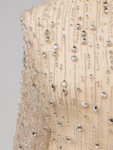 Picture of "Embroidery with Silver Galactic Crystals"