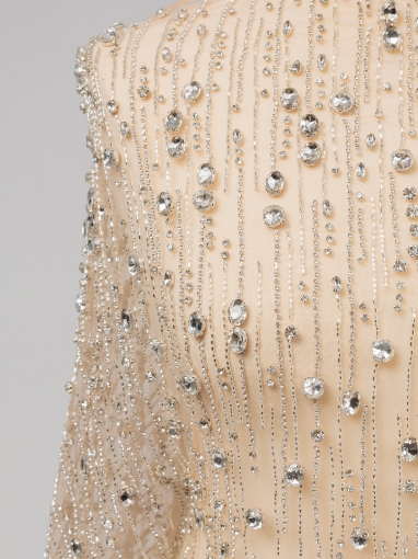 Picture of "Embroidery with Silver Galactic Crystals"