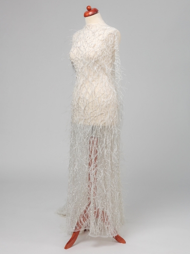 Picture of Embroidery with pearls and feathers