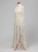 Picture of Floral pattern embroidery with velvet and beads