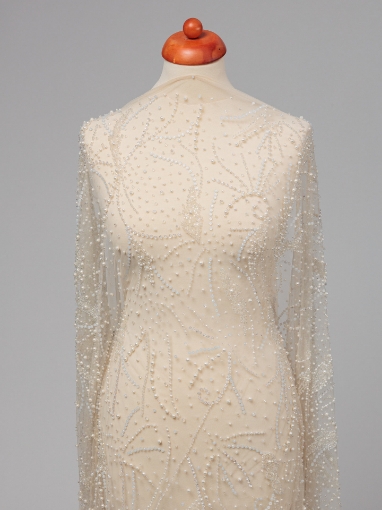 Picture of White/ivory pearl embroidery