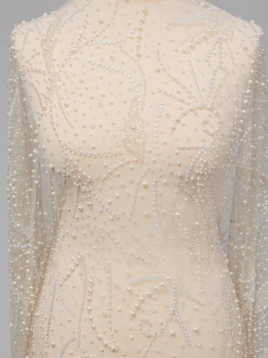 Picture of White/ivory pearl embroidery