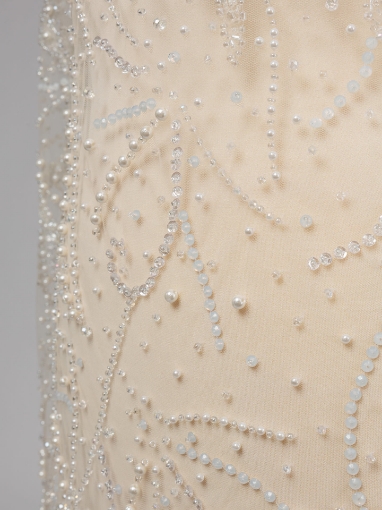 Picture of White/ivory pearl embroidery