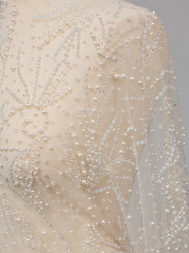 Picture of White/ivory pearl embroidery