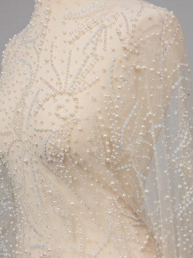 Picture of White/ivory pearl embroidery