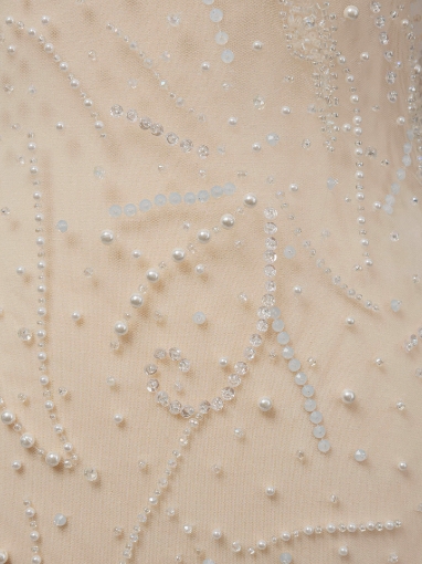 Picture of White/ivory pearl embroidery