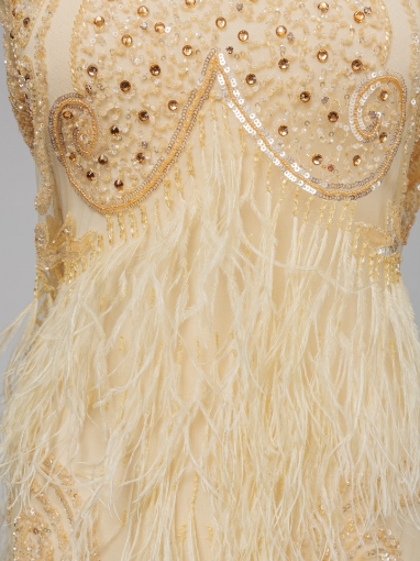 Picture of Feather and Crystal Embroidery