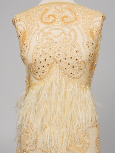 Picture of Feather and Crystal Embroidery
