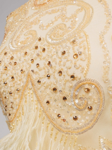 Picture of Feather and Crystal Embroidery
