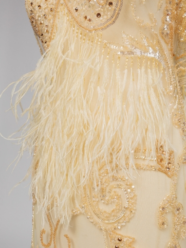 Picture of Feather and Crystal Embroidery
