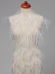 Picture of Long feather dress panel set