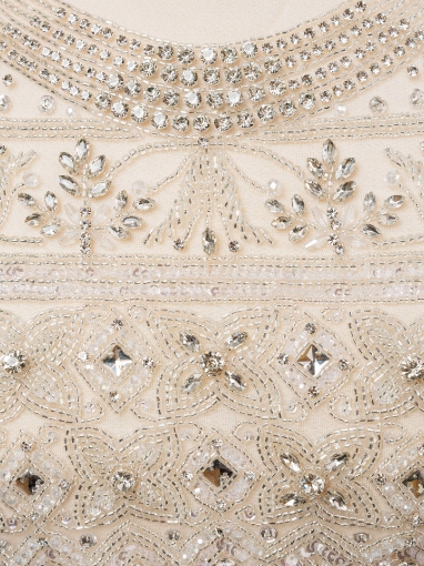 Picture of Set of 2 panels for a short dress with crystals