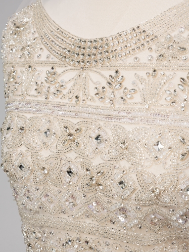 Picture of Set of 2 panels for a short dress with crystals
