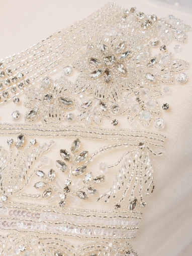 Picture of Set of 2 panels for a short dress with crystals
