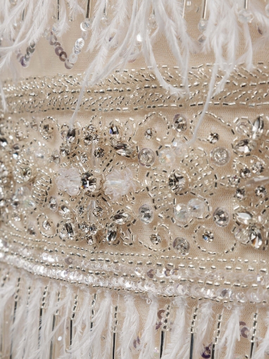 Picture of Set of 2 panels for a short dress with crystals