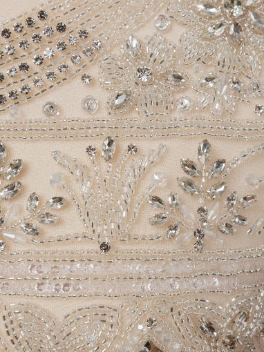 Picture of Set of 2 panels for a short dress with crystals