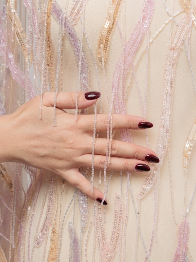 Picture of Multicolored embroidery with fringes