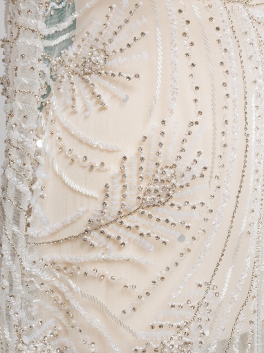 Picture of "Bead, pearl, and crystal embroidery Bridal"
