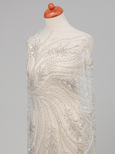 Picture of "Bead, pearl, and crystal embroidery Bridal"