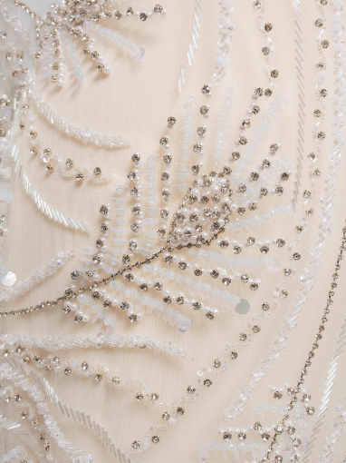 Picture of "Bead, pearl, and crystal embroidery Bridal"