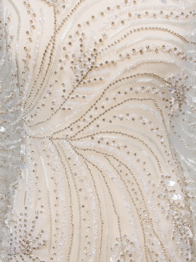 Picture of "Bead, pearl, and crystal embroidery Bridal"