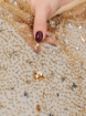 Picture of Luxury embroidery with golden crystals
